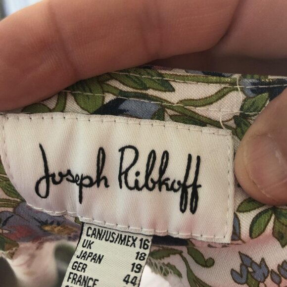 Joseph Ribkoff Pants Womens 16 Multicolor Floral Print Cropped Stretch Canada - Picture 4 of 15
